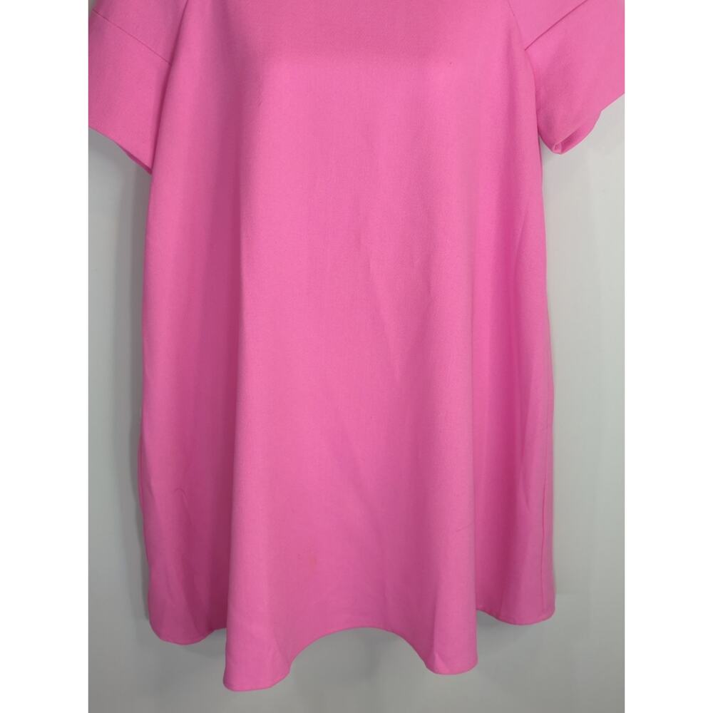 Hot & Delicious Pink Raglan Blouse Top‎ Womens M Crew Neck Babydoll Barbie - Picture 4 of 9
